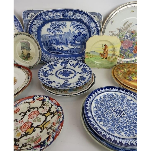 280 - A quantity of antique and later meat platters, plates and dishes, various designs and makers. (Qty).... 