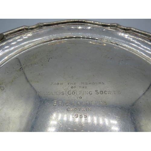 316 - A silver salver 8