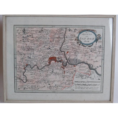 40 - An early French map of the British Isles by E A Philippe De Pretot, C1770. Hand Coloured, Framed and... 