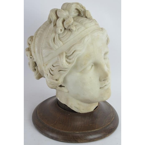 5 - Antique carved marble Greco Roman head of Aphrodite/Venus, believed to be an 18th century Grand Tour... 