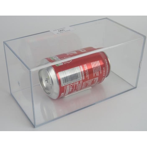 509 - Damien Hirst (British, b.1965) -  a hand-signed Coca Cola can, displayed in a Perspex case, 20cm lon... 