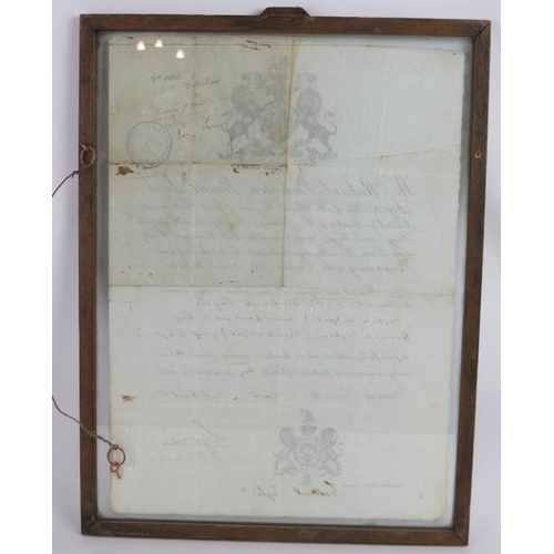 84 - A Victorian British passport for Lord Lyons, dated 1870, signed by Lyons and countersigned by Freder... 