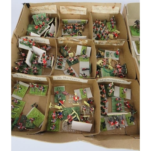 94 - A selection of hand painted model soldiers, mainly Napoleonic. Two sizes: 30mm Tall (plastic), 44mm ... 