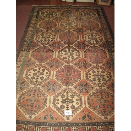 907 - Central Persian Bakhtiar carpet, a hand woven unique carpet. Colours vary. See images. 323cm x 210cm... 