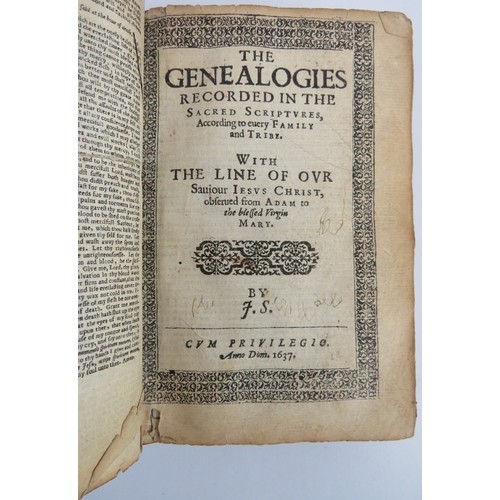 7 - A 17th century Holy Bible and Psalmer, published 1637, Robert Barker, containing old and new testame... 