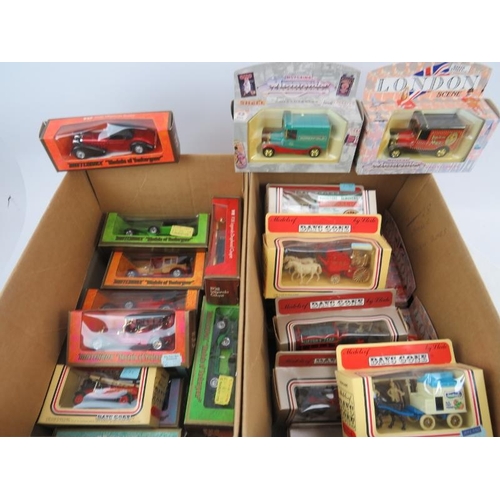 130 - 37 boxed mixed model cars by Matchbox, 'Models of Yesteryear', Days Gone-Vanguards, London Scene and... 