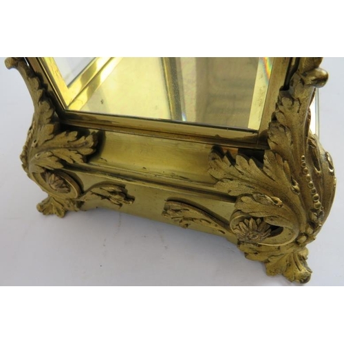 148 - A fine quality 19th century French four- glass mantle clock, gilt brass and 4 bevelled glass case, M... 