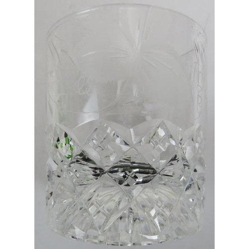 160 - A good large collection of part sets of glassware, Stuart Champagne flutes, cut and engraved tumbler... 