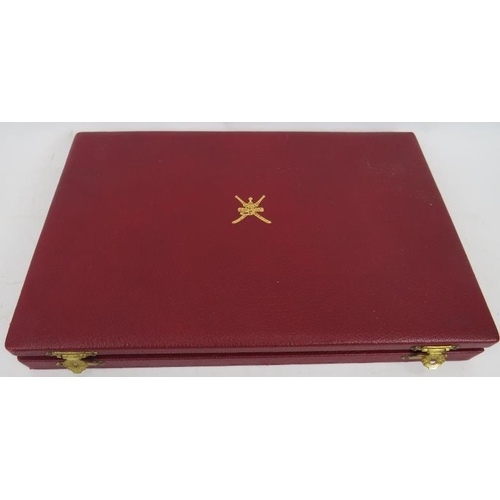 169 - A fine quality Asprey's of London cased gentlemans set, comprising a 9ct gold mounted leather wallet... 