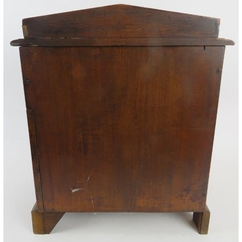 198 - A Victorian mahogany Apprentice Wellington chest, 42cm high. 
Condition report: Veneer split to one ... 