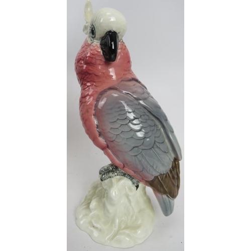 209 - A Beswick model of a Bald Eagle, number 1018, 33cm wingspan, and a Beswick cockatoo, number 1180, 21... 