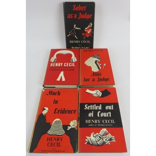 74 - Five Henry Leal `Judge' novels with original dust covers, 1950's through 1960's.