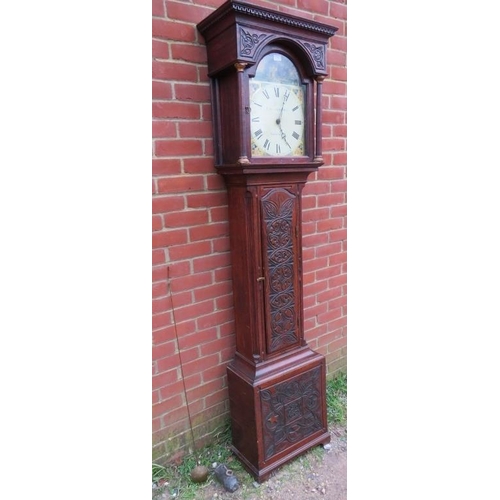 791 - An 18th century 30-hour striking longcase clock by Charles Alexander of Barnstable in a 19th century... 