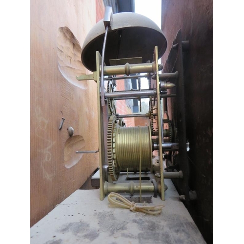 796 - A Georgian oak and mahogany cased 8-day striking longcase clock by James Davies of Leominster, the h... 