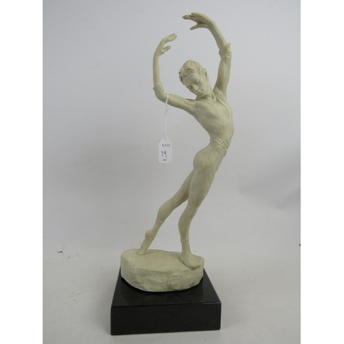 19 - Enzo Plazzotta (1921-1981) study for a dancer 1972. Italian born sculptor, a number of his sculpture... 