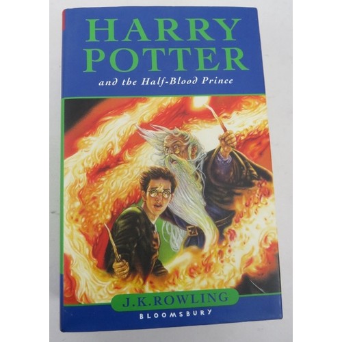 64 - Nine Harry Potter hardback first editions with dust jackets, including Order of the Phoenix, The dea... 