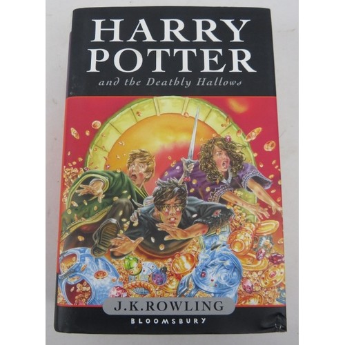 64 - Nine Harry Potter hardback first editions with dust jackets, including Order of the Phoenix, The dea... 