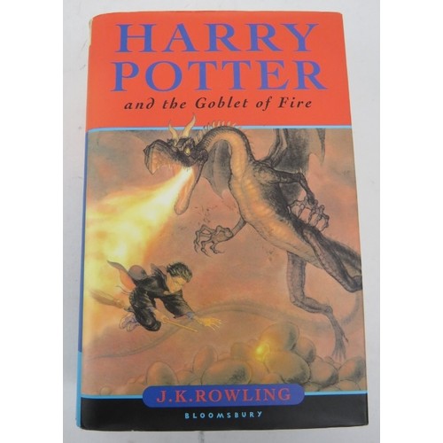 64 - Nine Harry Potter hardback first editions with dust jackets, including Order of the Phoenix, The dea... 