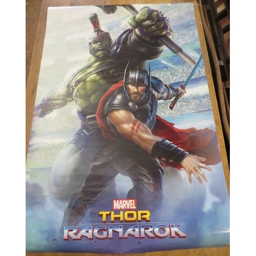 229 - Three Marvel posters circa 1990-2000, Guardians of the Galaxy Vol.2 I am Groot, Hulk v's Hulk Buster... 