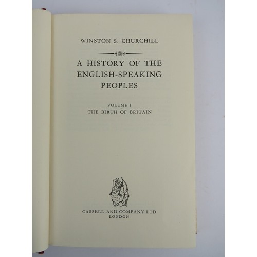 41 - Winston S Churchill, A history of the English-Speaking Peoples, Volumes I-III. Dust jackets included... 