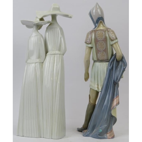 143 - Two Lladro figurines. Comprising a figural group of nuns, numbered 4611 and ‘Gaspar’s Page’, numbere... 