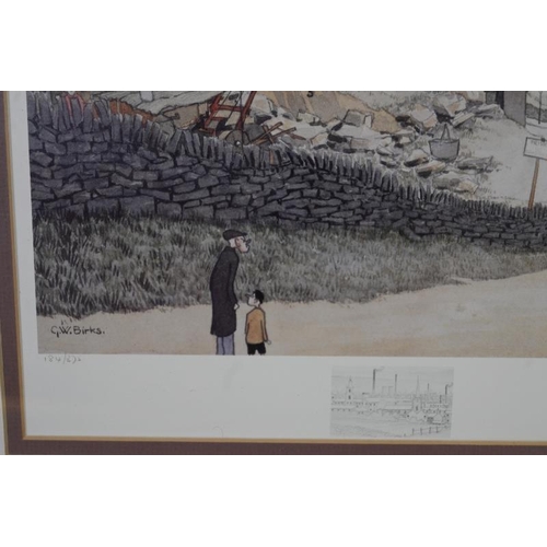 570 - G.W. Birks (Yorkshire Artist, 1929-1993) - Three pencil signed limited edition prints depicting indu... 