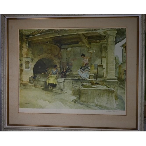 571 - Sir William Russell Flint RA ROI (1880-1969) - Two pencil signed colour prints, 'Under the Palace Te... 