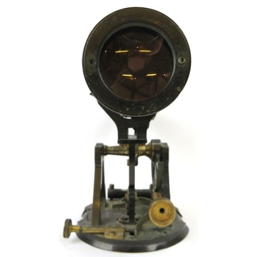 74 - A Theodolite precision optical survey instrument, 19th/early 20th century. Modelled in cold painted ... 