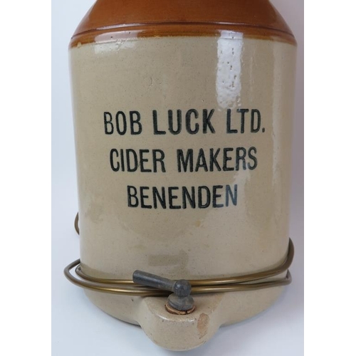 113 - A pair of Bob Luck Ltd Cider makers of Benenden advertising lamps. (2 items) 26.8 in (68 cm) height ... 