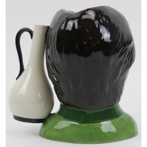 195 - A Lorna Bailey limited edition ceramic character jug. Self modelled as Lorna Bailey, limited edition... 