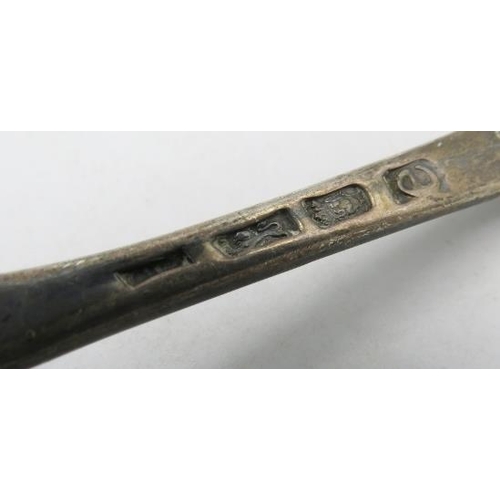 346 - A Georgian silver berry spoon, London 1820, approx weight 1.6 troy oz/52 grams.
Condition report: Mi... 