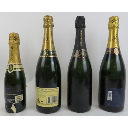 65 - Four vintage bottles of champagne. Comprising Pol d’Ambert, Nicholas Feuillatte, Ferdinand Bonnet an... 