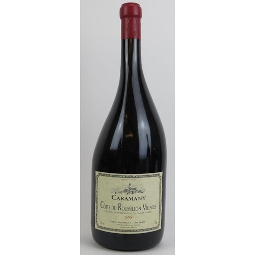 86 - A French Côtes du Roussillon Villages 'Caramany' Double Magnum bottle of red wine, 1998 vintage. Pre... 