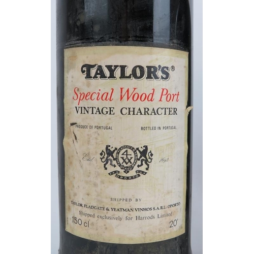 87 - Four bottles of vintage port. Comprising a Taylors Special Wood Port magnum bottle shipped exclusive... 