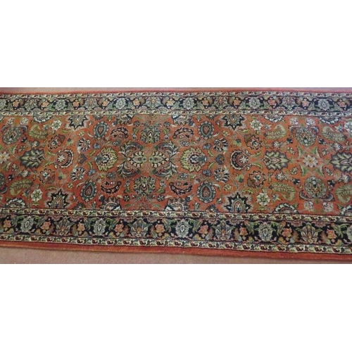 916 - North West Persian Bidjar runner central mixed foliage and deep border. In good condition. 306 x .82... 