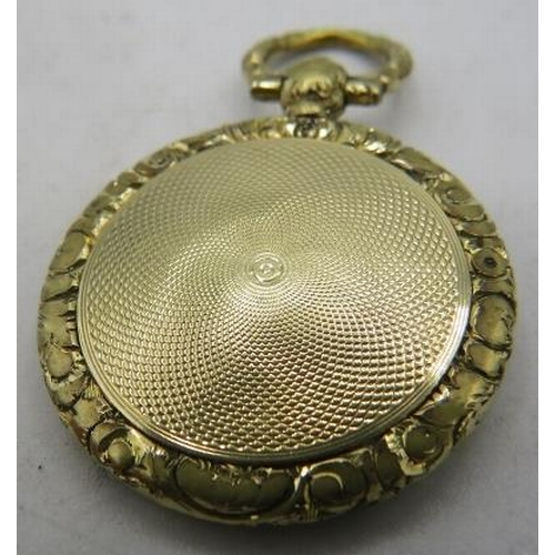 473 - A Regency engine turned locket (although we are informed by the vendor that they believe it to be a ... 