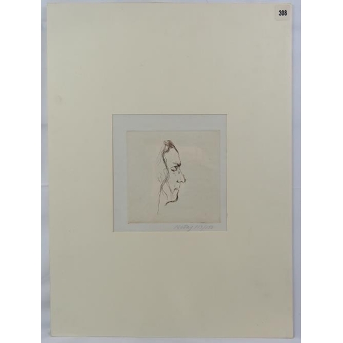 603 - R. B. Kitaj (American, 1932-2007) - 'Robert Duncan', pencil signed limited edition print, number 113... 