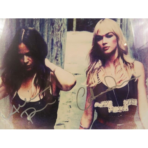 608 - The Pierces (Los Angeles band) - An album cover signed by both sisters Allison and Catherine Pierce,... 