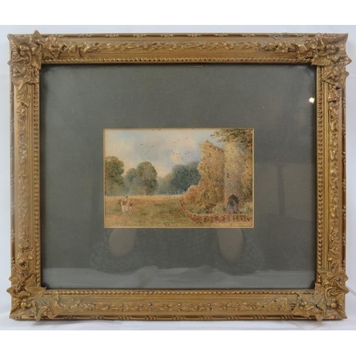 616 - Henry Maplestone (1819-1884) - 'Rural landscapes', a pair, watercolours, one signed & dated, inscrib... 