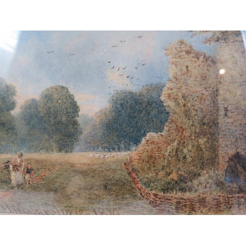 616 - Henry Maplestone (1819-1884) - 'Rural landscapes', a pair, watercolours, one signed & dated, inscrib... 