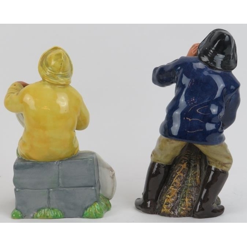 132 - Two Royal Doulton figurines. Comprising ‘Sea Harvest’ HN 2257 and ‘The Boatman’ HN 2417. (2 items) 7... 