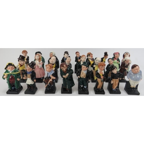 136 - A large collection of Royal Doulton Charles Dickens character figurines. (25 items).
Condition repor... 