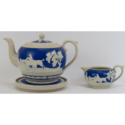 157 - A group of Copeland Spode and Wedgwood jasperware, late 19th/20th century. Comprising a late Victori... 