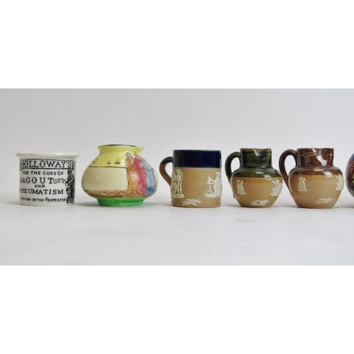 203 - A group of English and Japanese miniature ceramic items, late 19th/early 20th century. Comprising fo... 