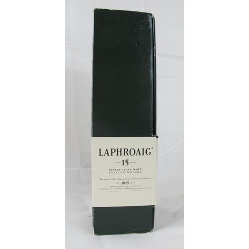 213 - Single bottle Laphroaig 15 year old single Islay Malt whisky, distilled and bottled by D. Johnston &... 