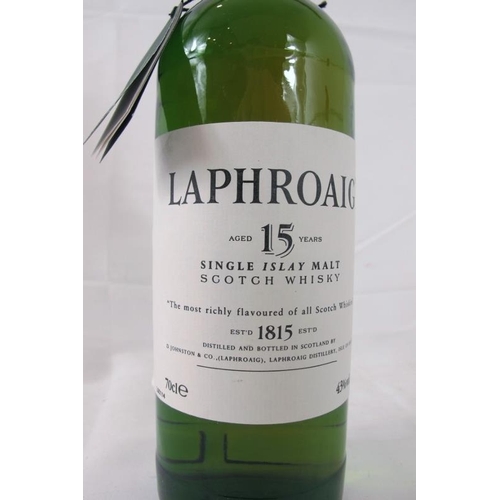 213 - Single bottle Laphroaig 15 year old single Islay Malt whisky, distilled and bottled by D. Johnston &... 