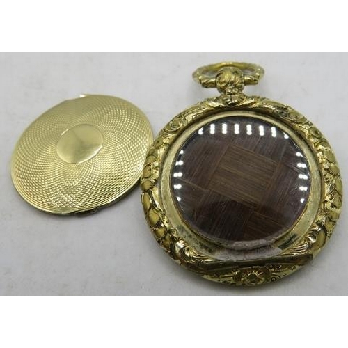 473 - A Regency engine turned locket (although we are informed by the vendor that they believe it to be a ... 