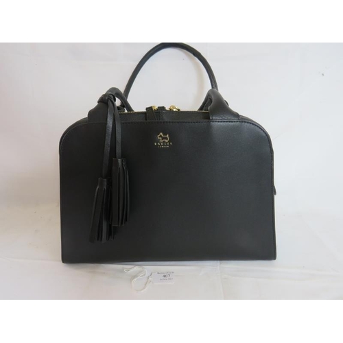 487 - A Radley black handbag with dust bag.
Provenance: Part of a private collection of designer luxury go... 