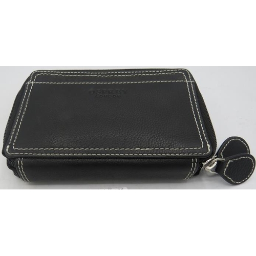 493 - An Osprey, London, black wallet.
Provenance: Part of a private collection of designer luxury goods b... 