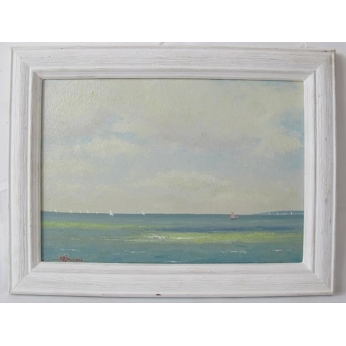 529 - Charles Jacques (20th century) - 'Cloudy day, Southwold', 'windy day on the Solent', and 'Barges goi... 